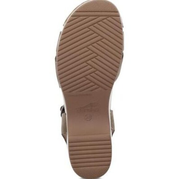 Dansko Betsey Sandals Tan Milled Leather Closed Toe Ankle Strap Shoes EU 37 - Picture 10 of 11